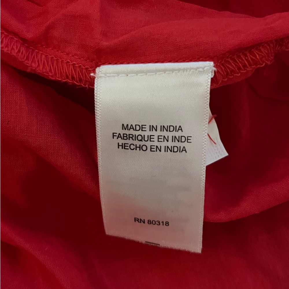 Lucky Brand Smocked Dropped Waist Midi Dress size XL - Picture 11 of 12